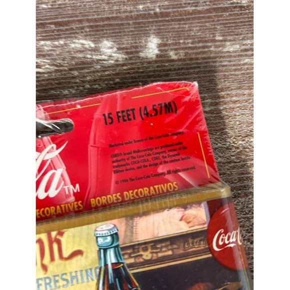 2 - Coca Cola Brand Decorative Borders Ribbon 15 Feet Each Vintage Collectible - Picture 3 of 5